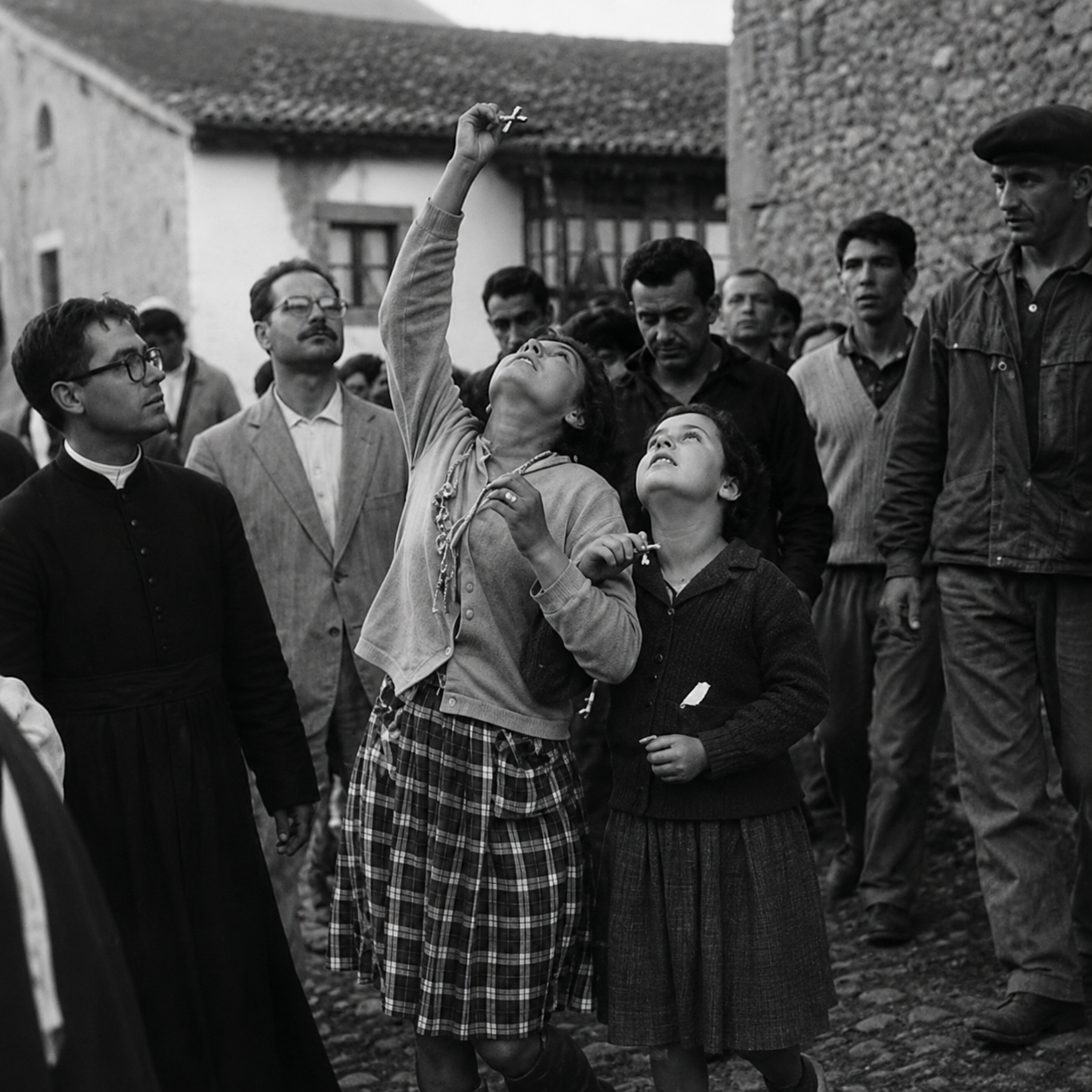 Conchita durante los acontecimientos de Garabandal