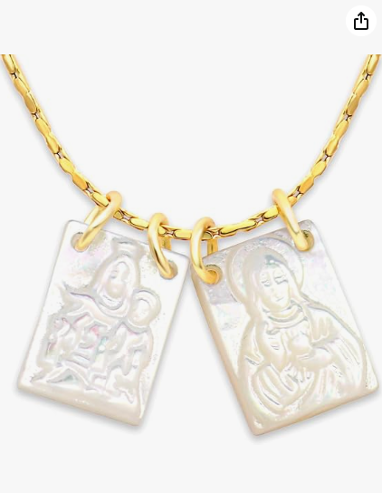 Escapulario Virgen del Carmen y Sagrado Corazón