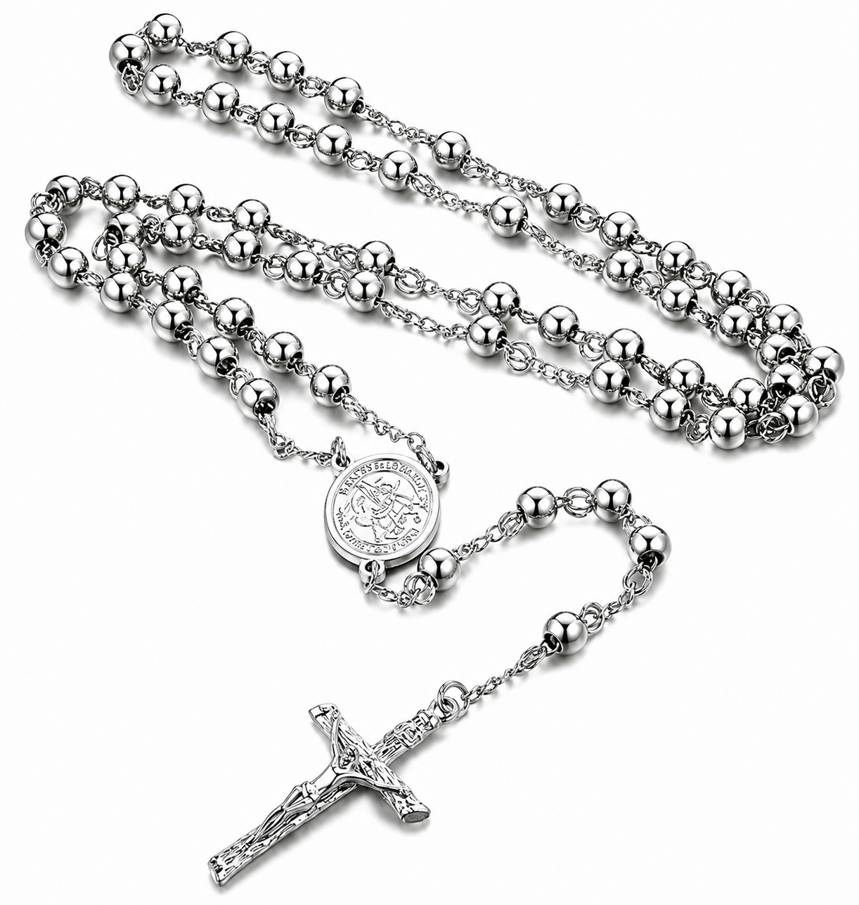 Rosario FaithHeart acero inoxidable 316L