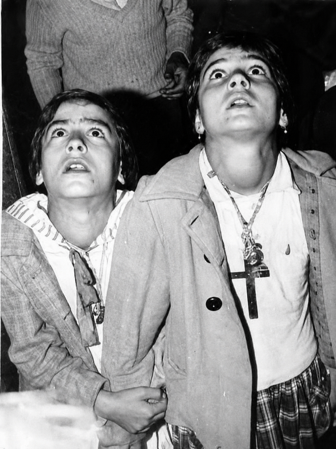 Mari Cruz durante su infancia
